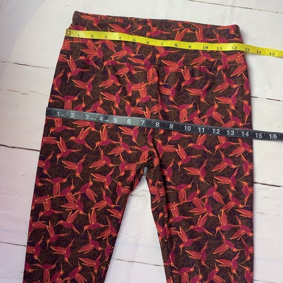 Lularoe leggings sport birds Hummingbirds abstract comfort rn142161 retro - Picture 15 of 16